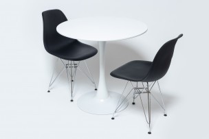 Стол Tulip style белый, d-80 см