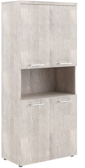 Шкаф с 2-мя комплектами глухих малых дверей и топом THC 85.4 дуб Каньон Z 854х452х1968