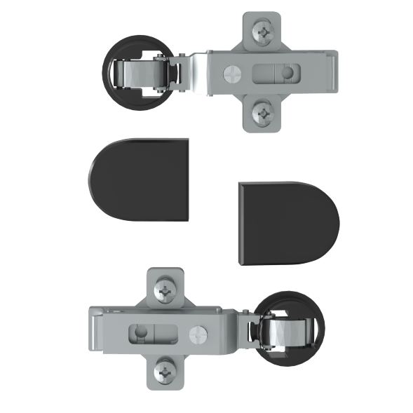 Комплект петель с заглушками для стеклянных дверей ESH-2 EDIS