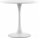 Стол кухонный Tulip style белый, d-90 см