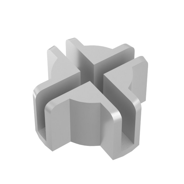 Заглушка соединительная &amp;quot;Крестообразная &amp;quot; для экранов Белая RAND