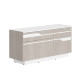 Тумба СФ-572103 Дуб светлый/Белый премиум 1300х430х645 LINE