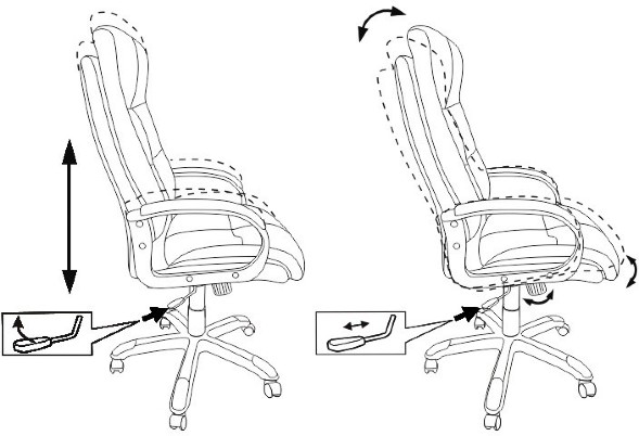 Кресло руководителя Бюрократ CH-824 