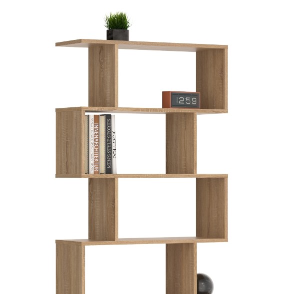 Стеллаж SH 7346 Дуб Сонома светлый 730х250х1416 COMP