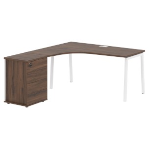 Стол эргономичный с тумбой ELCET 1518(L) 1560х1880х750 EDIS