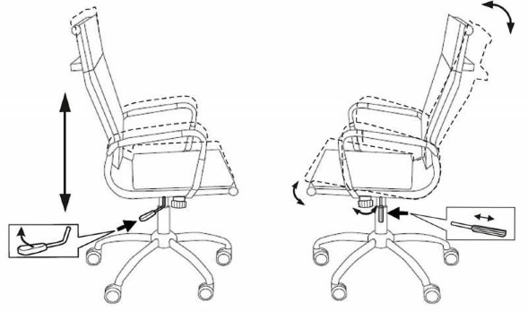 Кресло руководителя Бюрократ CH-993 сетка