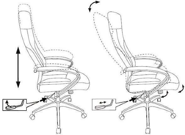 Кресло руководителя Бюрократ CH-608Fabric