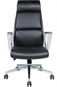 Кресло руководителя ЛОНДОН ЛЮКС чёрная экокожа