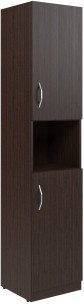 Шкаф колонка с 2-мя глухими малыми дверьми SR-5U.4(R) Легно темный 386х375х1815