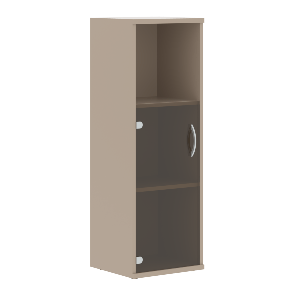 Шкаф колонка с малой стеклянной дверью СУ-2.2 406х365х1200