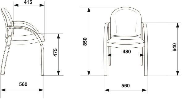 Стул Бюрократ ДЖУНО 