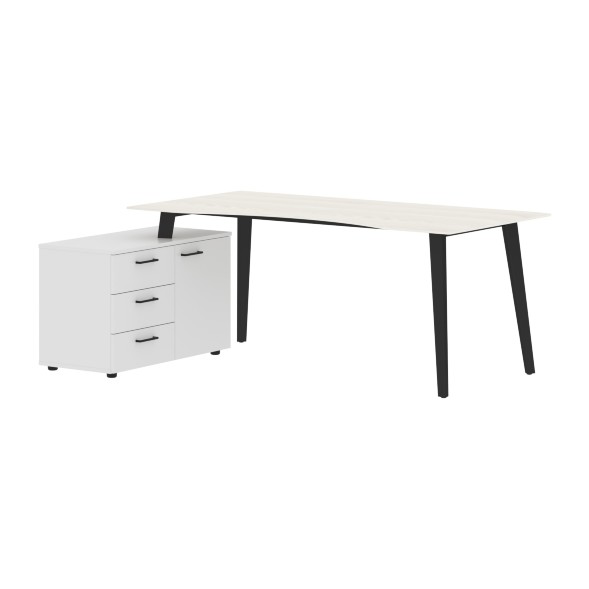 Стол руководителя с тумбой JCT 1813(L) 1800х1300х750 JAY