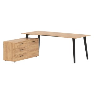 Стол руководителя с тумбой JCT 2018(L) 2000х1800х750 JAY