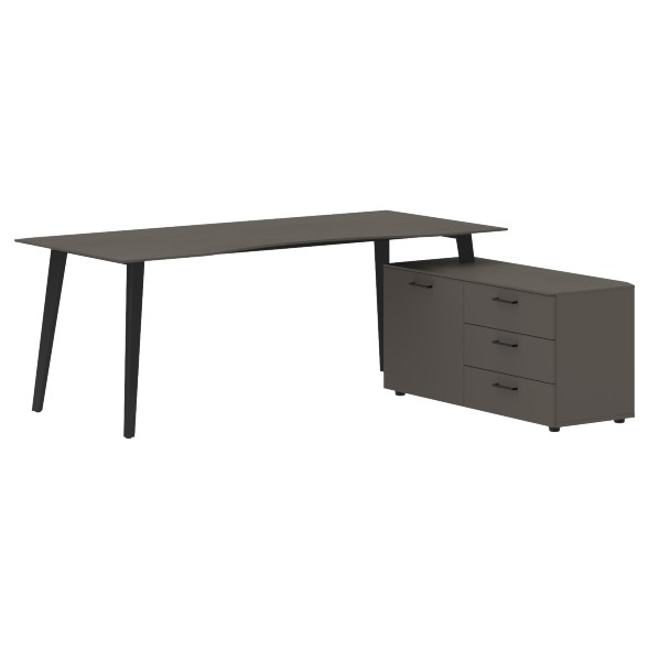 Стол руководителя с тумбой JCT 2018(R) 2000х1800х750 JAY