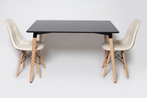 Стол Oslo Rectangle BK, 120х80 см