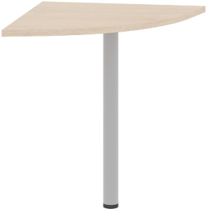 Угловой элемент с опорой XKD 700.1 Бук Тиара/Алюминий 700х700х750