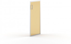 Дверь стеклянная в AL- рамке B 522(R) 420х22х1132 Матовое