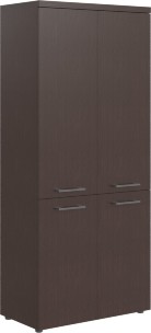 Шкаф с глухими средними и малыми дверьми THC 85.3 венге-магия Z 854х452х1968