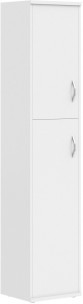 Шкаф колонка с глухой малой и средней дверьми СУ-1.8(L) Белый 406*365*1975